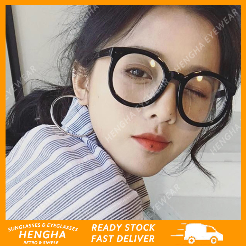 Mắt kính chống bức xạ thiết kế gọng tròn hợp thời trang cho nữ