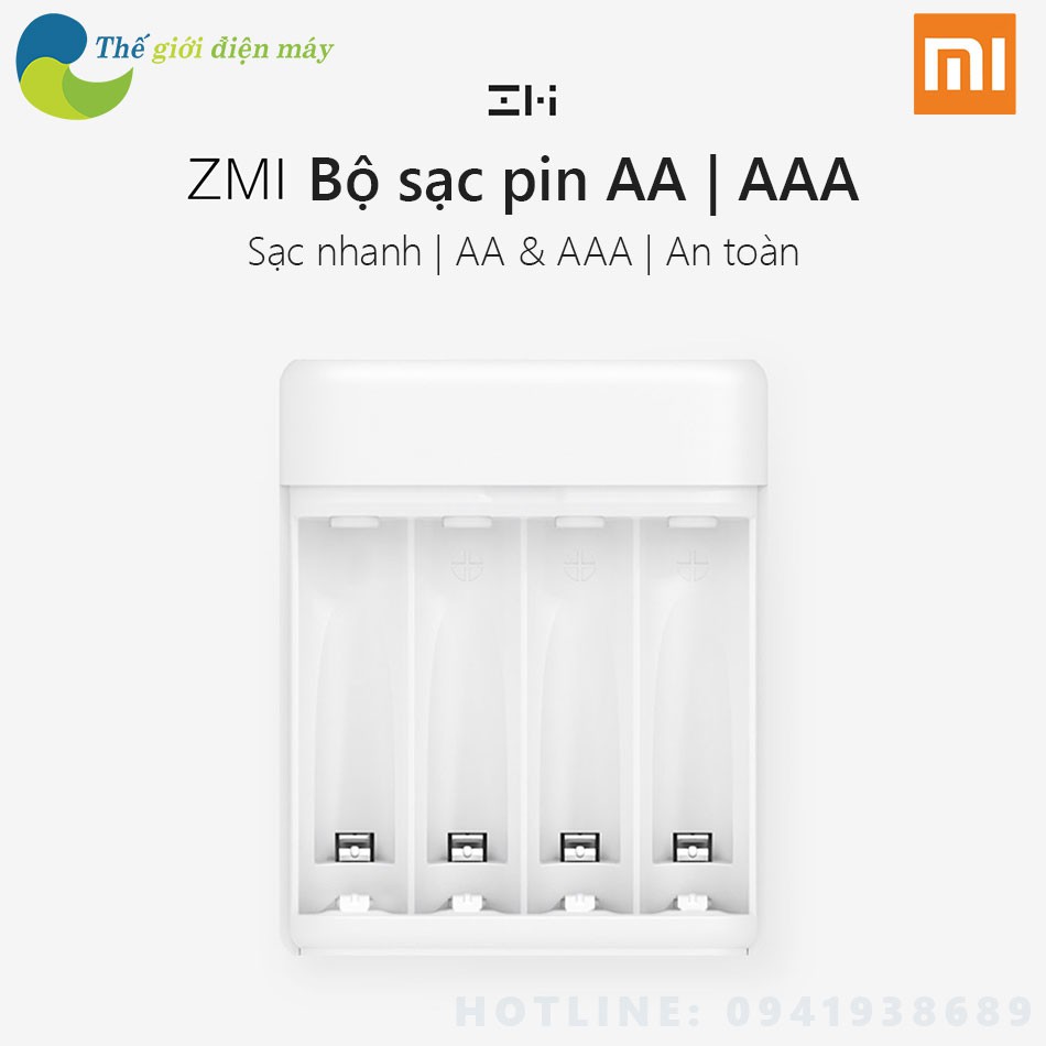 Bộ sạc pin tiểu AA, AAA Xiaomi ZMI