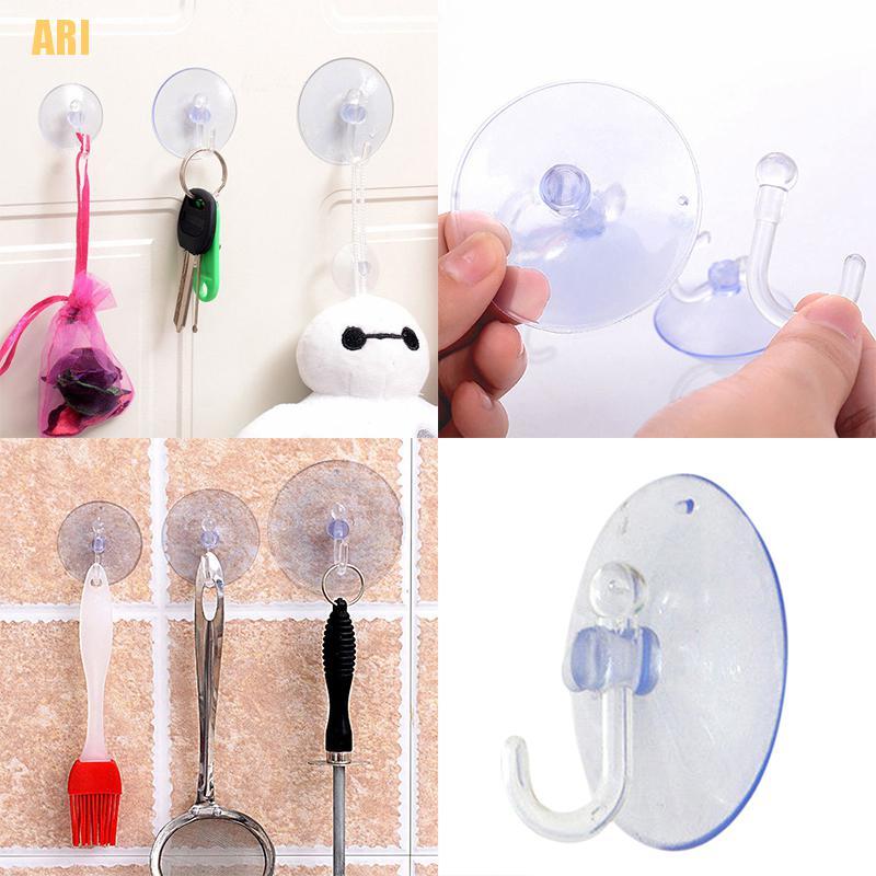Móc Treo Đồ Dính Tường Trong Suốt Tiện Dụng Cho Phòng Tắm / Nhà Bếp