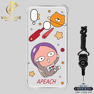 Ốp lưng Samsung A10/A32/A72/A51/...chống sốc trong in hình Ka kao(sản phẩm có 3 mẫu)-Tặng kèm dây đeo
