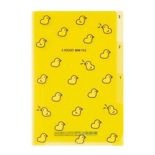 Bìa Tài Liệu Hàn Quốc ARTBOX 3 Ngăn Hình Chú Vịt Ngộ Nghĩnh Đáng Yêu