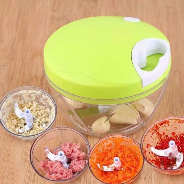 Dụng Cụ Xay Tỏi Ớt Đa Năng Có Dây Kéo