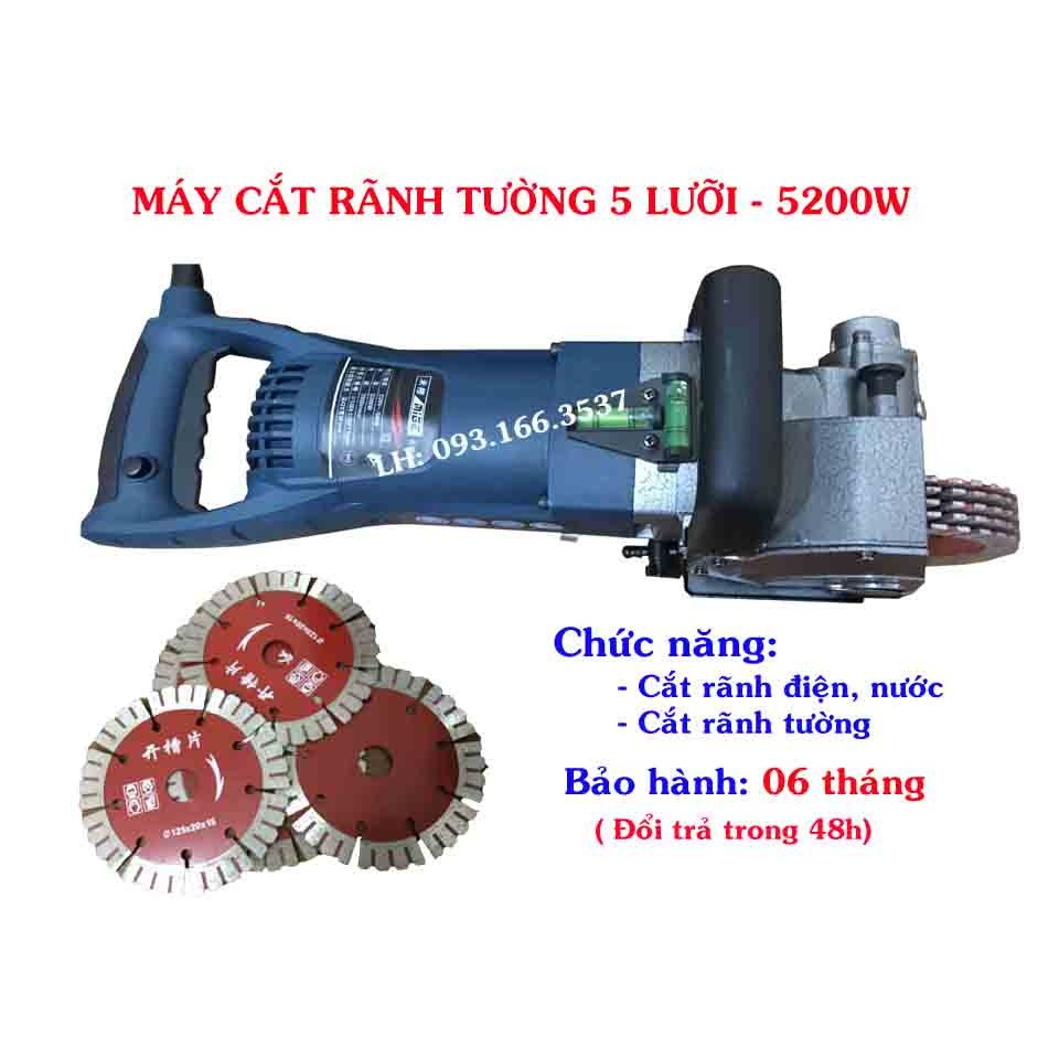 Máy cắt rãnh tường công suất lớn, chuyên cắt tường, cắt bê tông thi công nghành nước