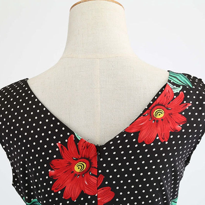 Đầm Xòe 50s Họa Tiết Hoa Vintage Cho Nữ | BigBuy360 - bigbuy360.vn