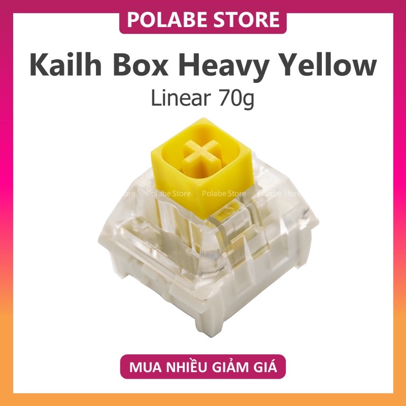 KAILH BOX Cream Blueberry Strawberry linear switch Công tắc bàn phím cơ Kailh Fried Egg Marshmallow - Polabe Store