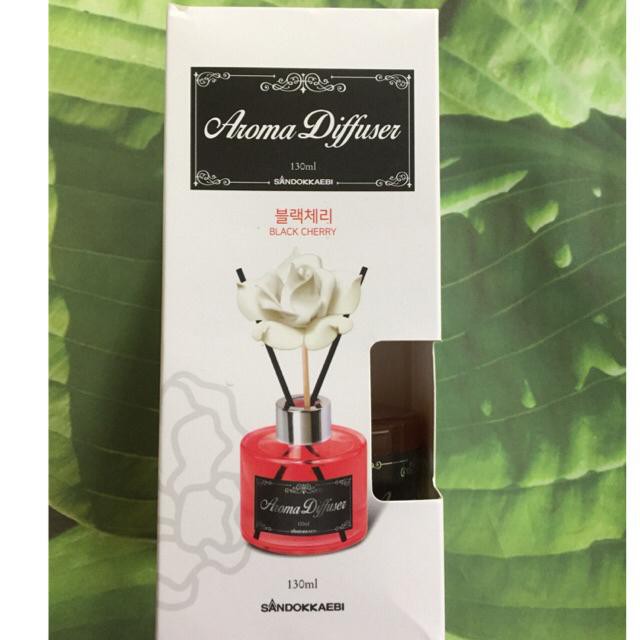 Tinh dầu thơm phòng khử mùi Aroma Diffuser 130ml Hàn Quốc cao cấp (Hương Black Cherry)