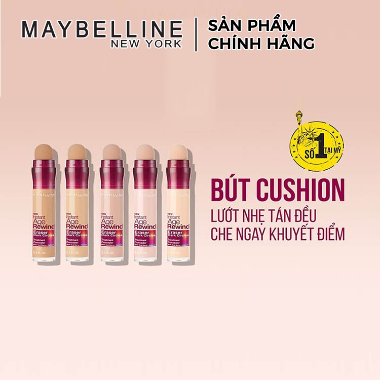 [CHÍNH HÃNG] Bút Cushion Maybelline Instant Age Rewind Che Khuyết Điểm Giảm Quầng Thâm PM712 | BigBuy360 - bigbuy360.vn