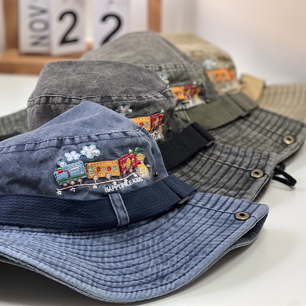 Nón Tai Bèo Nón Bucket Chất Liệu Denim Thiết Kế Mới Cho Phái Nữ Mũ Chống Nắng Mũ Cao Bồi