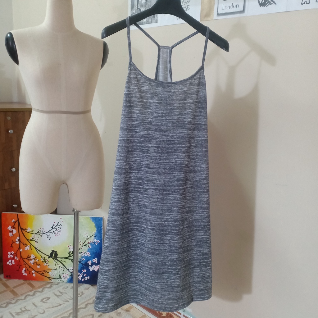 Đầm ngủ nữ hai dây yếm chất liệu thun cotton D01