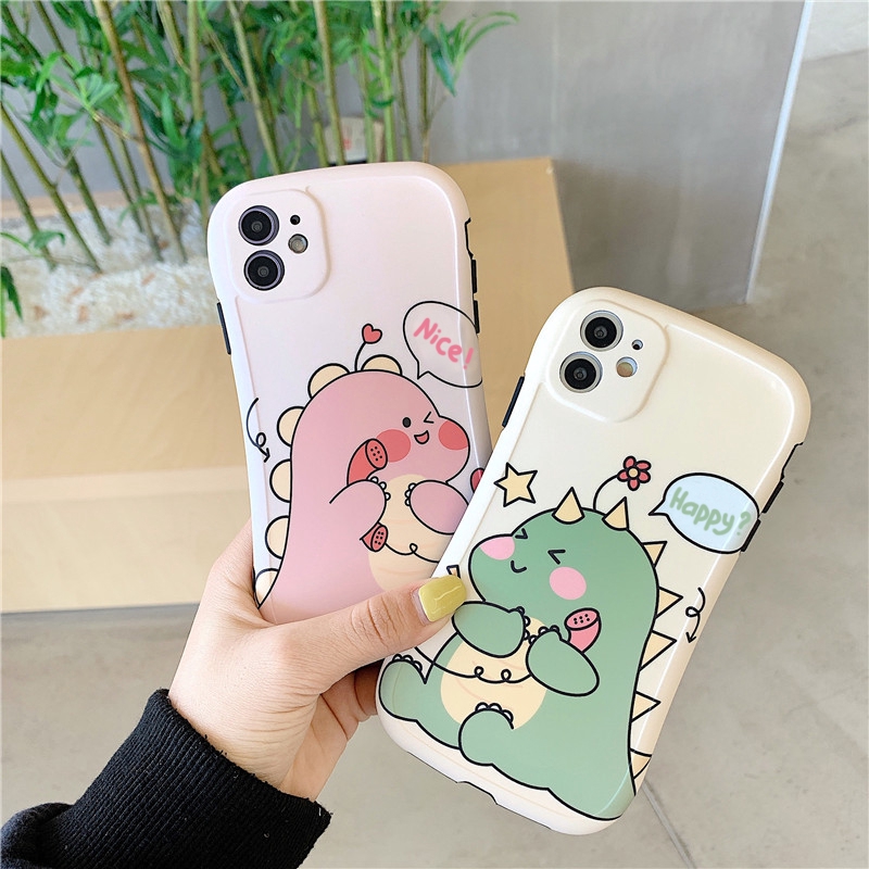 Ốp lưng iphone cong dino gọi điện 5/5s/6/6plus/6s/6splus/7/7plus/8/8plus/x/xr/xs/11/12/pro/max/plus/promax - Awifi T4-5 | BigBuy360 - bigbuy360.vn