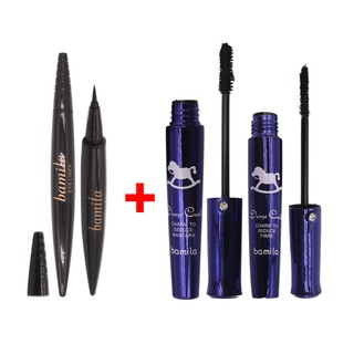 Combo Kẻ Mắt + Chuốt Mi bamila Hàn Quốc