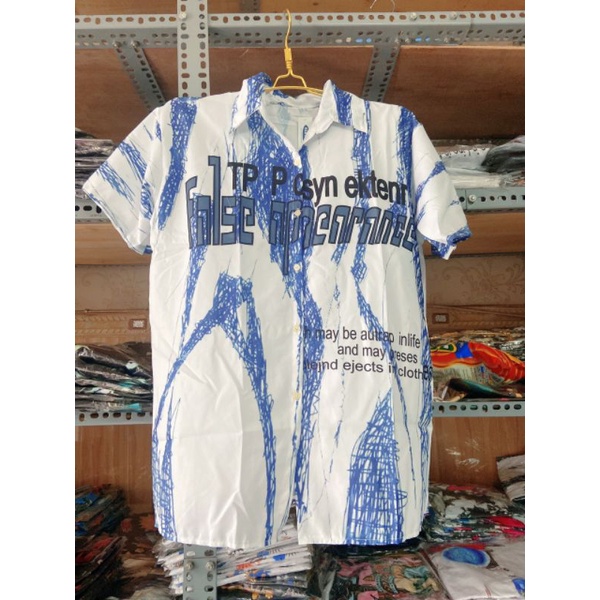 Áo Sơ Mi Tay Ngắn Unisex Cổ Bẻ Phong Cách Hàn Quốc Freesize