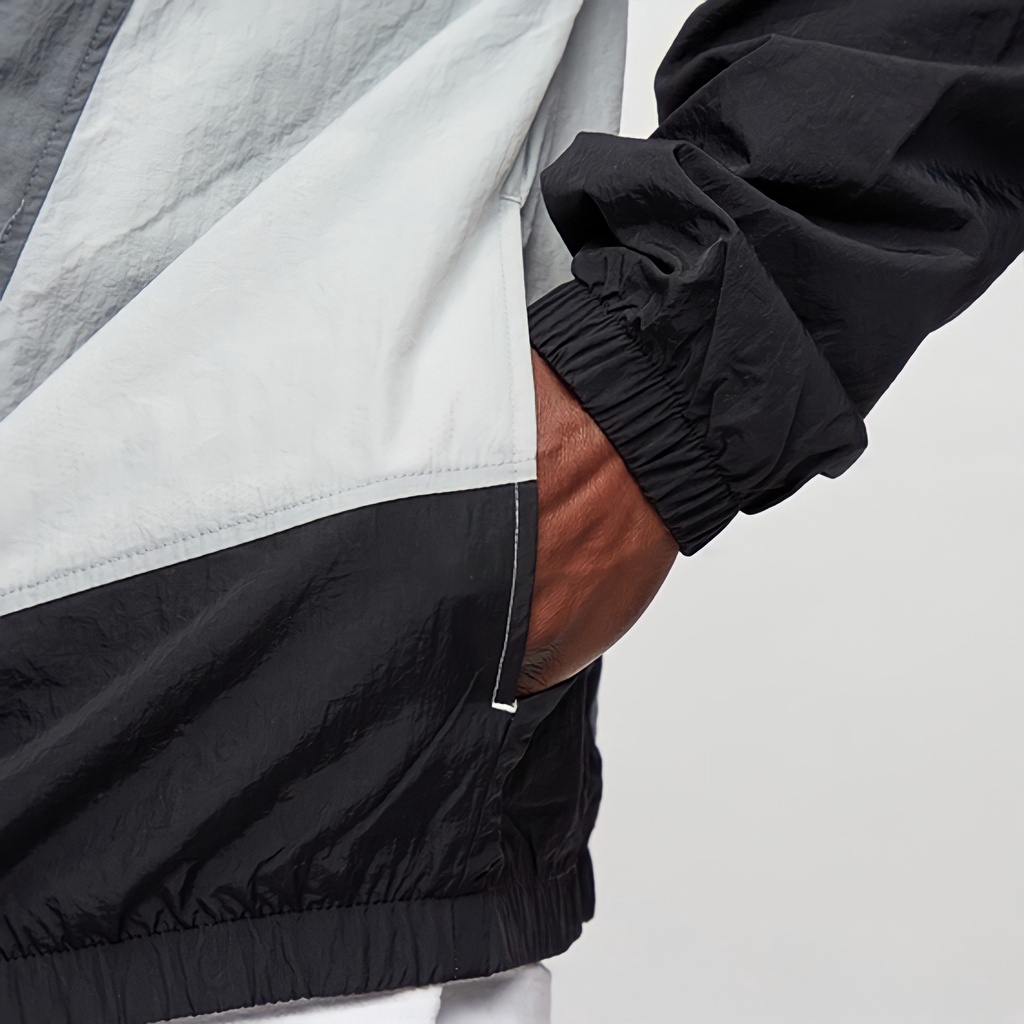 NIKE - Áo khoác thể thao nam nữ Nike NSW Heritage Windrunner Jacket - Xám x Đen x Trắng