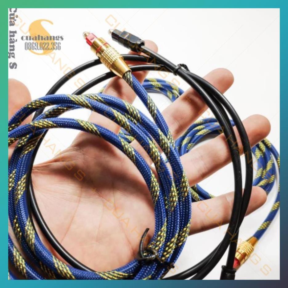 Dây cáp âm thanh quang Optical audio bọc sợi chất lượng cao - Toslink nhiều màu