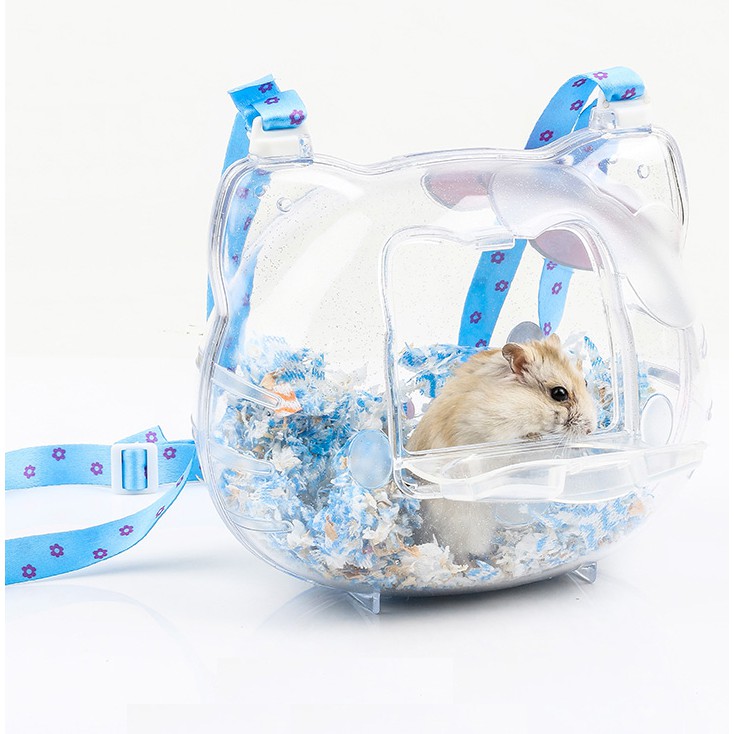 Lồng xách tay kitty dành cho hamster, đuôi mập