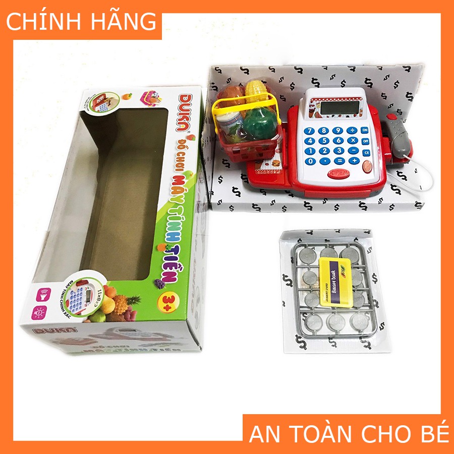 Bộ Đồ Chơi Máy Tính Tiền DUKA - Màu Đỏ