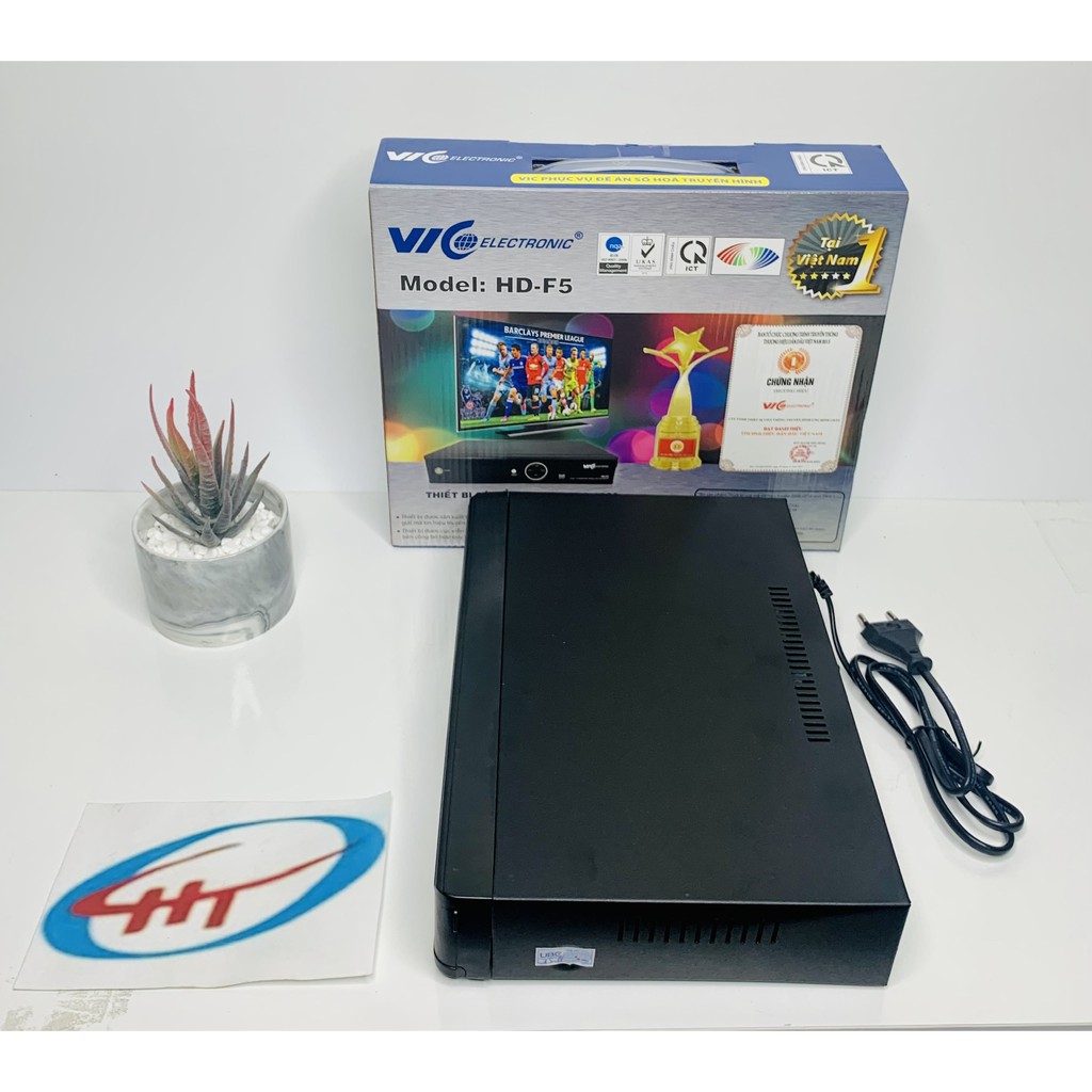 Đầu thu truyền hình kỹ thuật số vệ tinh F5 VIC Electronic thu kênh truyền hình miễn phí bảo hành 12 tháng