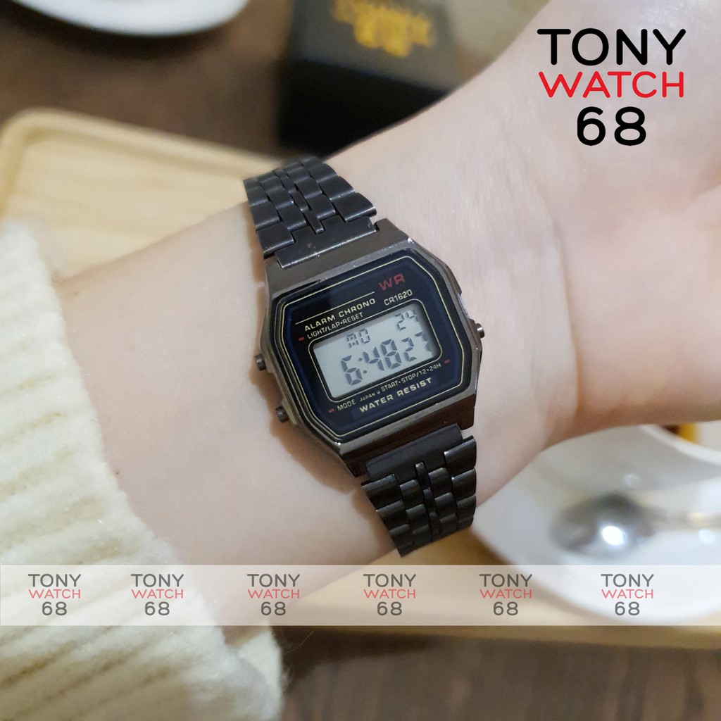 Đồng hồ điện tử đôi nam nữ WR đeo tay thông minh mặt vuông chính hãng Tony Watch 68 | BigBuy360 - bigbuy360.vn