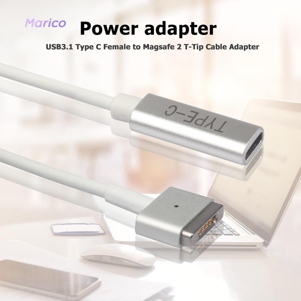 Cáp chuyển đổi Type-C sang Magsafe 2 đầu chữ T 90W