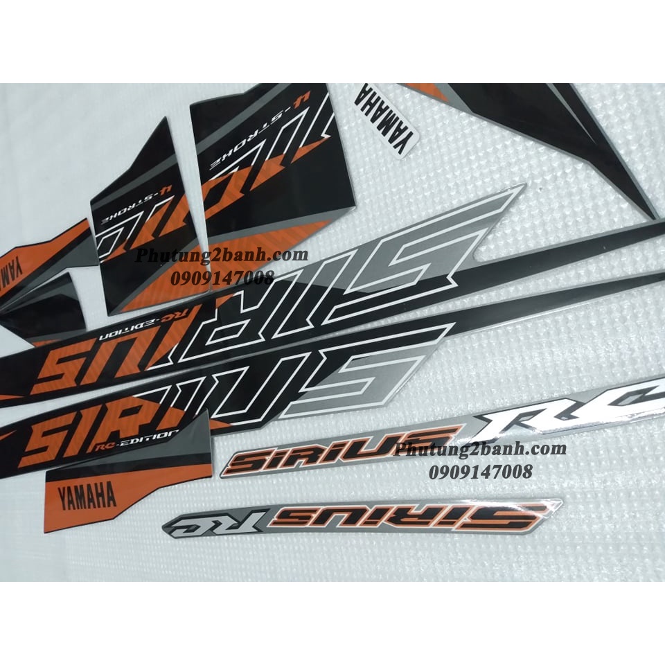 Bộ tem xe Yamaha Sirius bình xăng con