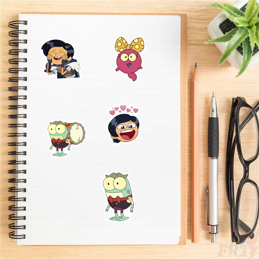 ❉ Hình Dán Amphibia Series 01 ❉ Bộ 50 Miếng Dán Chống Thấm Nước Thời Trang