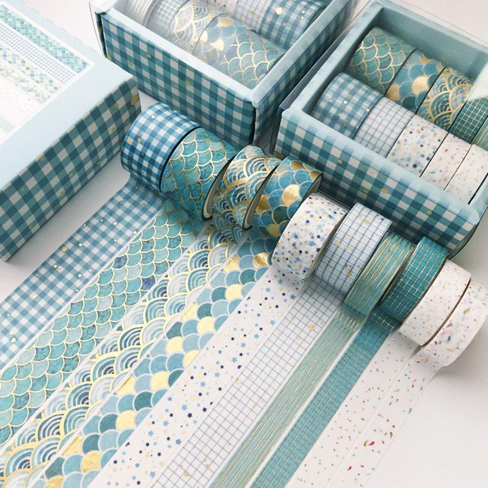 PISTA Cuộn Băng Dính Washi Họa Tiết Thế Giới Màu Hồng Đáng Yêu Phong Cách Nhật Bản