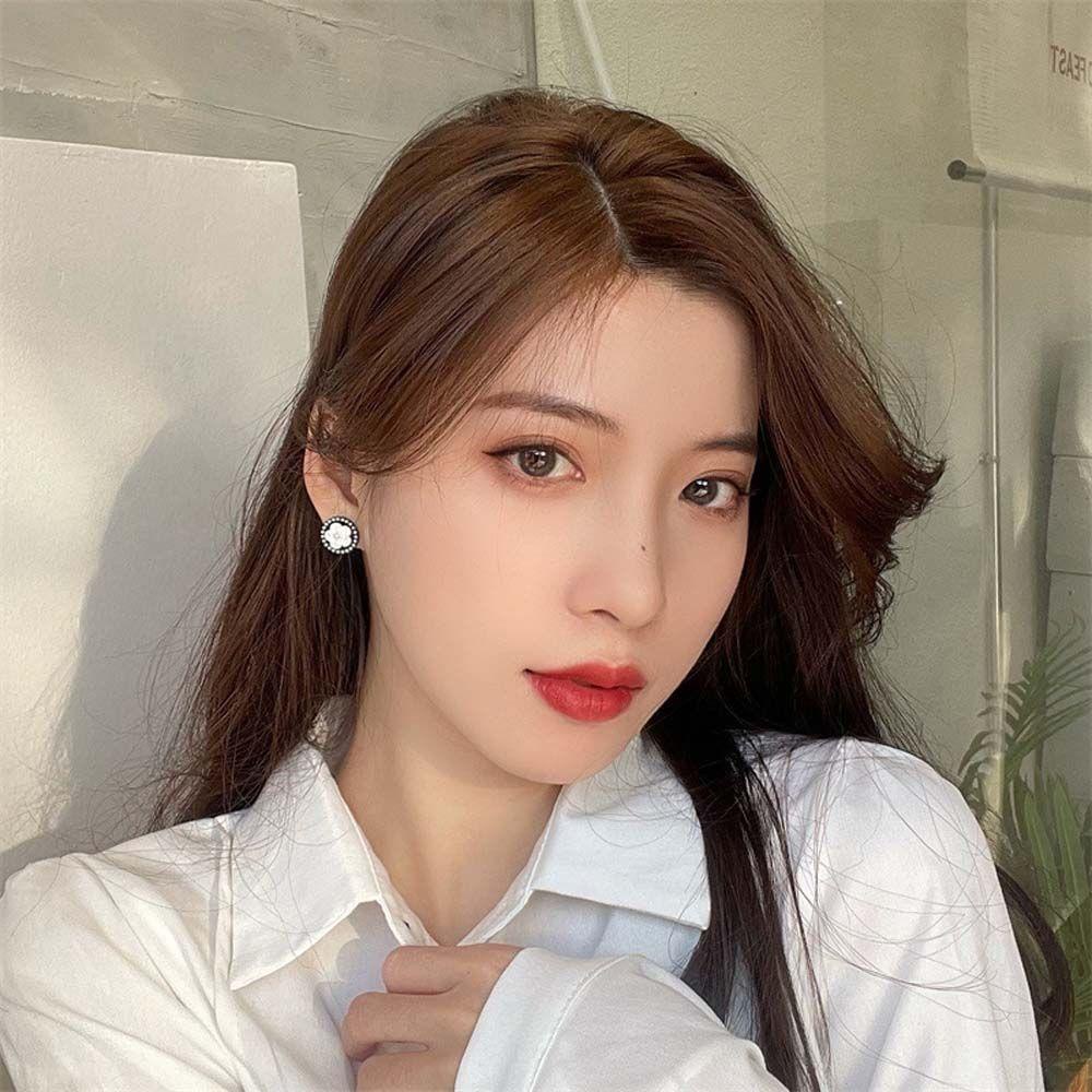 Bông Tai Tròn Hình Hoa Đơn Giản Ngọt Ngào Thời Trang VANES1 Cho Nữ