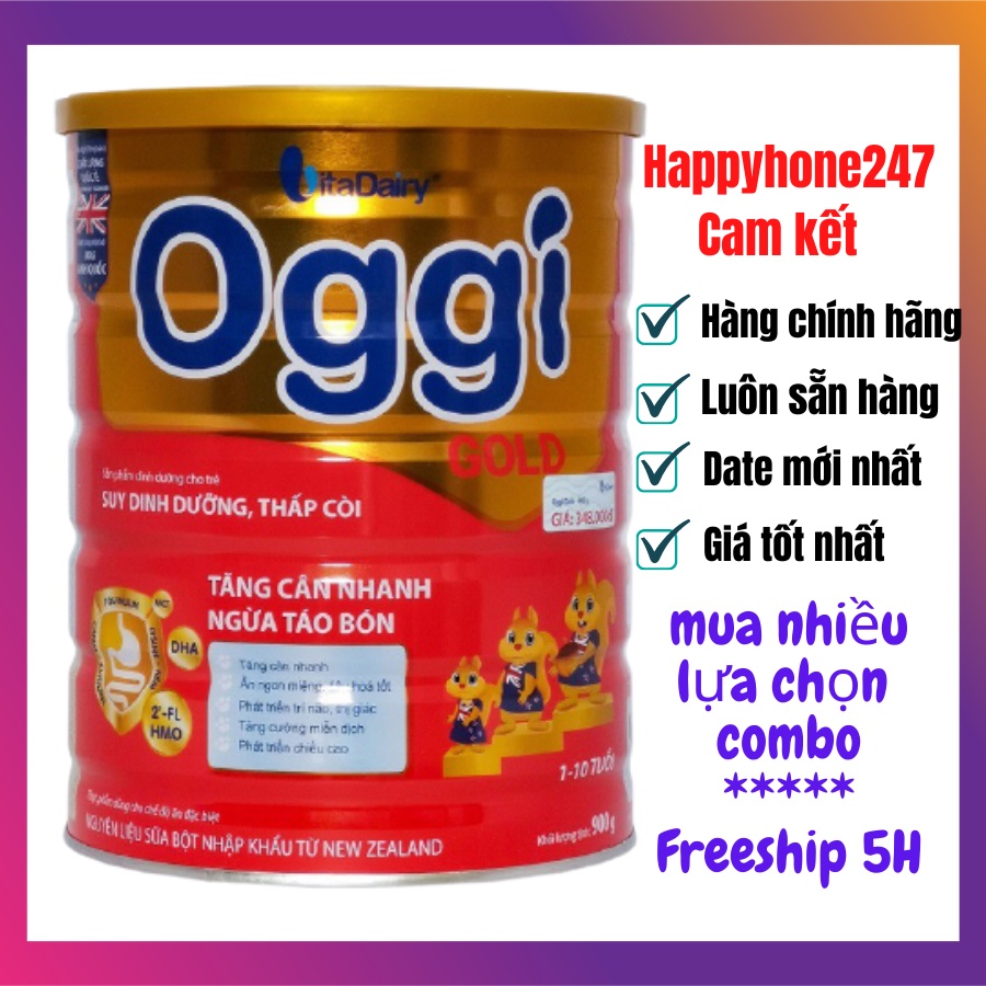 Sữa bột OGGI Oggi Gold suy dinh dưỡng (900g)