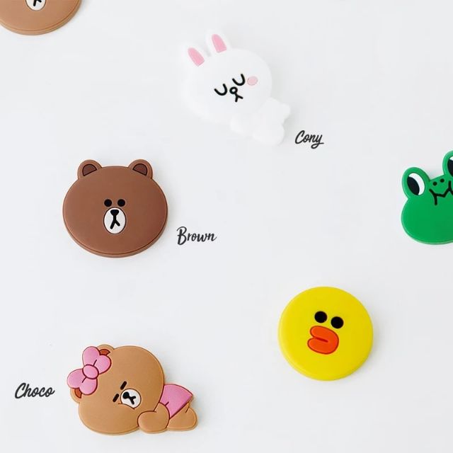 (COMBO 3 CÁI) Nam Châm Hít Trang Trí Tủ Lạnh Silicone LINE FRIENDS Cao Cấp