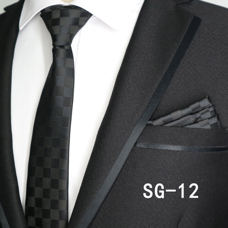 Cà Vạt Lụa Vuông 6CM Sang Trọng Dành Cho Nam