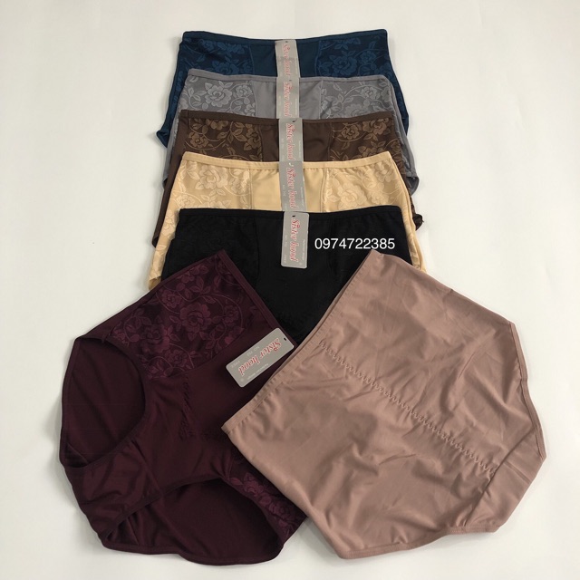 Quần lót nữ, quần chip, sịp nữ big size vải thun lạnh co giãn cạp cao che bụng Thái lan Sisterhood 702