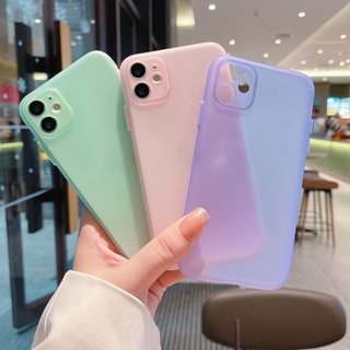 Ốp điện thoại siêu mỏng 0,3mm cho iPhone 11 Pro max XR X XS max 7 8 Plus Matte Half Clear Soft TPU Cover