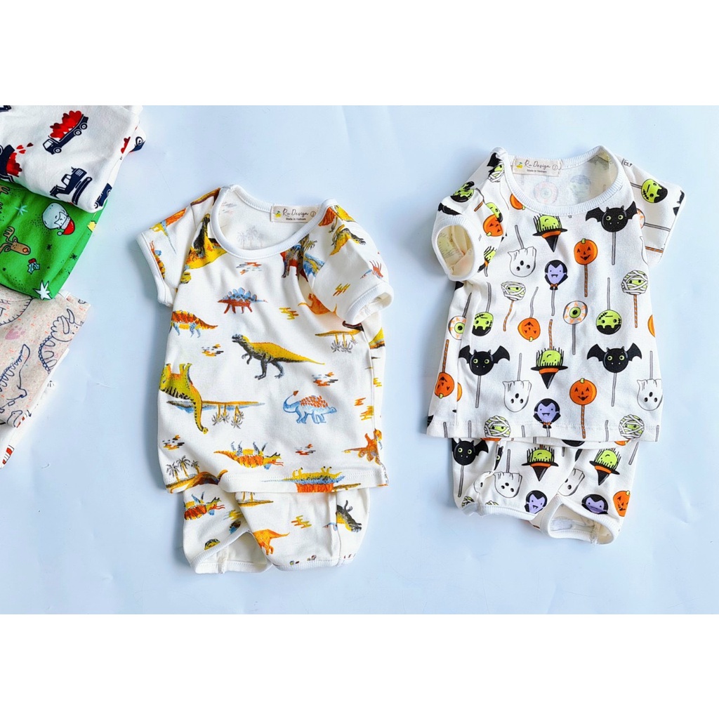 Bộ Borip Bé Trai Quần Đũng Họa Tiết Đáng Yêu, Chất Liệu Co Giãn Thấm Hút HM143-Homi Kids