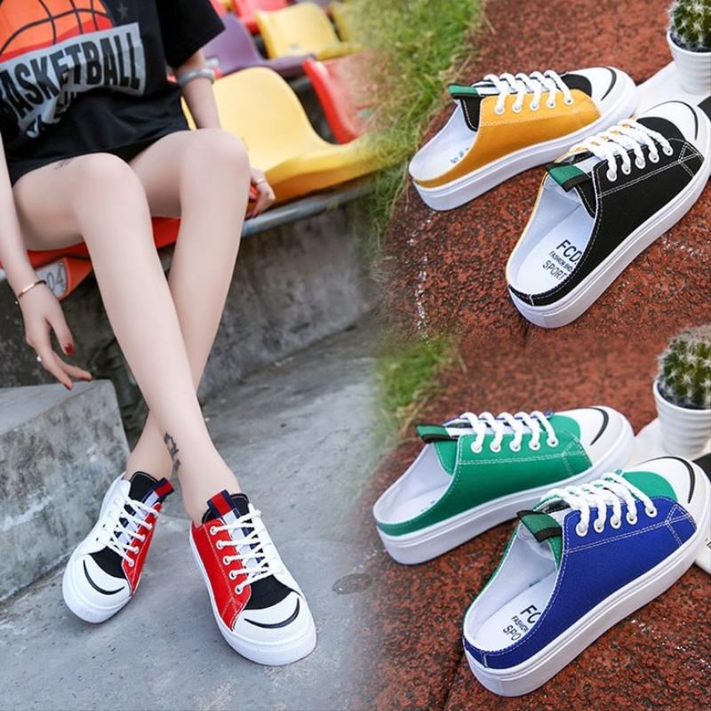 Giày sục thể thao ulzzang phối mầu 166 | BigBuy360 - bigbuy360.vn