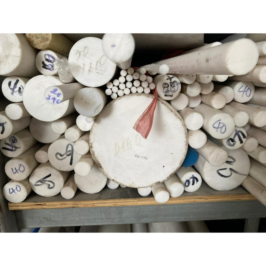 Thanh nhựa teflon PTFE D60x50mm.