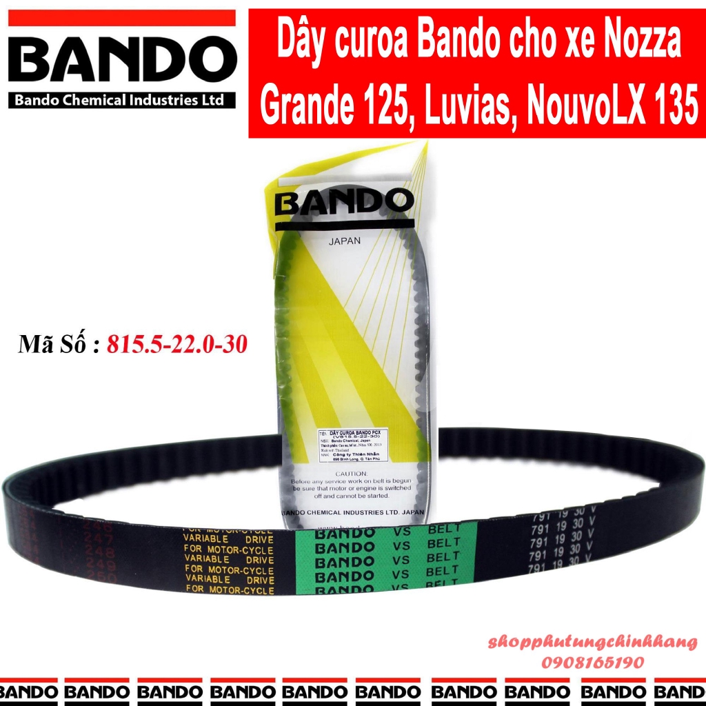 Dây Curoa Nouvo LX, Nouvo SX, Grande 125, Luvias, Noza