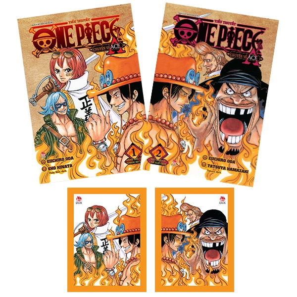 Sách Bộ Sách Tiểu Thuyết One Piece: Chuyện Về Ace (Tập 1 + Tập 2) - Tặng Kèm 2 Tấm Card Metalize