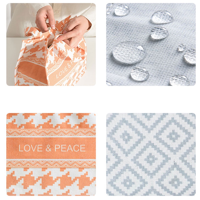 Túi đựng hộp cơm trưa YADOU cỡ lớn màu sắc xinh xắn tiện dụng