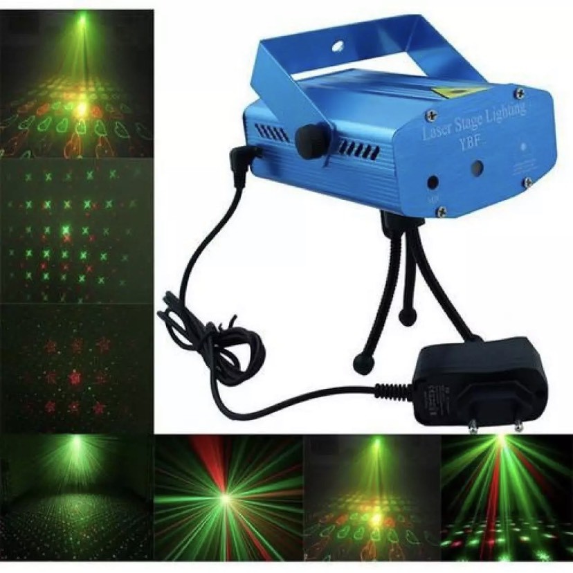 [FREESHIP] Đèn Laser Mini sân khấu, vũ trường, trang trí phòng Karaoke cảm biến theo nhạc SN09