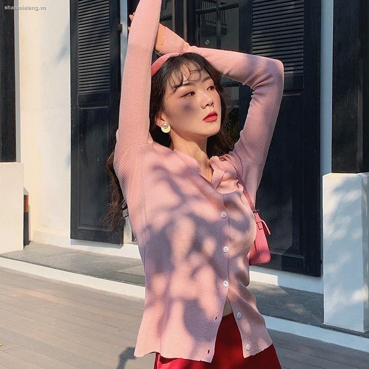 Áo Cardigan Dệt Kim Cổ Chữ V Tay Dài Phong Cách Retro Thời Trang Mùa Xuân Mới Cho Nữ 2021 | BigBuy360 - bigbuy360.vn