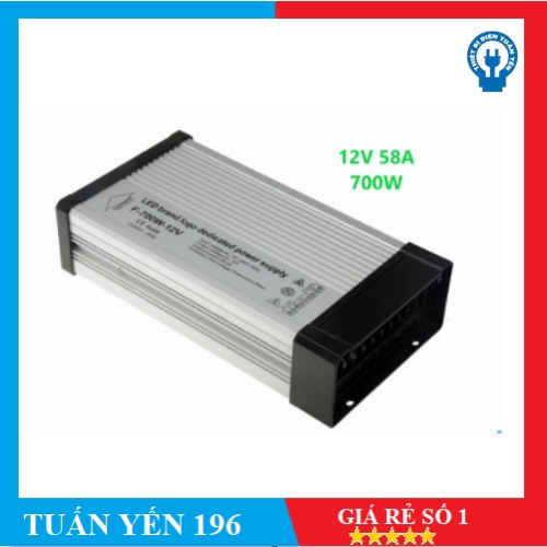 [Mã 55ELSALE1 giảm 7% đơn 300K] ✅ FREESHIP ✅ Nguồn 12V 58A (700W) vỏ nhôm ngoài trời-Tuấn Yến