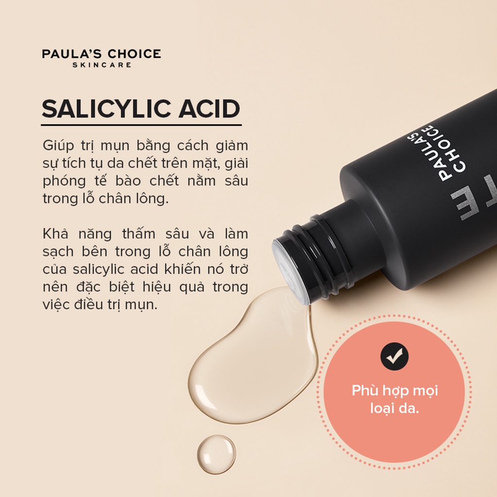 Tẩy tế bào chết Paula's Choice Skin Perfecting 2% BHA Liquid Exfoliate 30ml | BigBuy360 - bigbuy360.vn