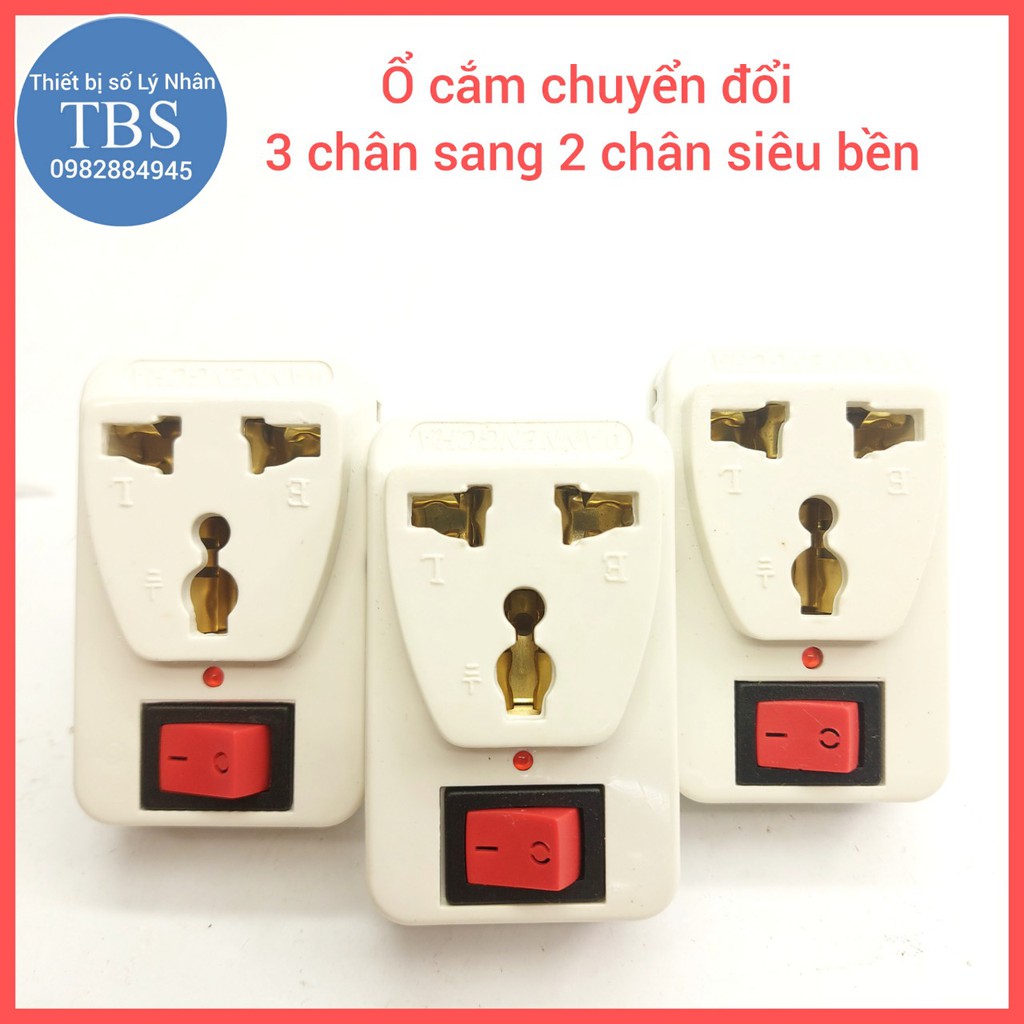 Phích cắm chuyển đổi 3 chân sang 2 chân siêu bền