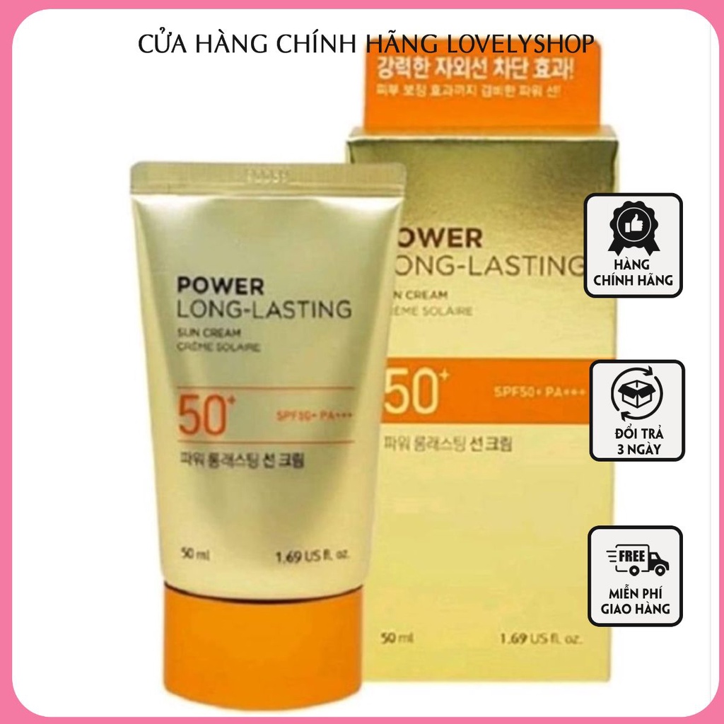 Kem chống nắng trang điểm, dưỡng da, láu trôi The Faceshop 50ml Hàn Quốc