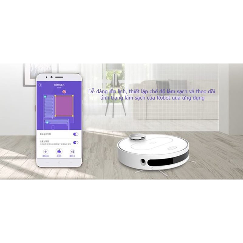 [Hỏa Tốc - HCM] Robot Hút Bụi Lau Nhà Qihoo 360 S6 | Hàng Chính Hãng | Bảo Hành 12 Tháng | Mimax Store