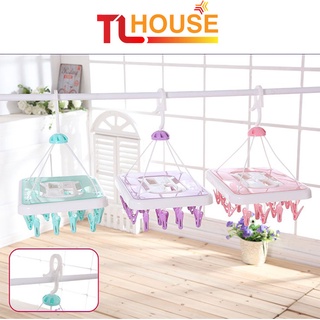 Giàn phơi quần áo 28 mắc kẹp chịu lực Laxson, móc chùm phơi đồ đa năng cho bé 8012  – TALI HOUSE