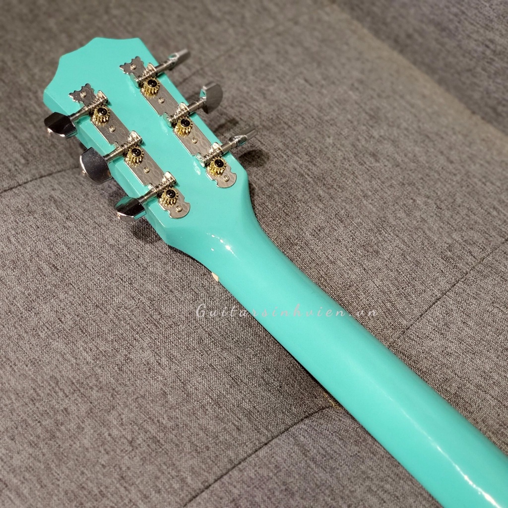 Đàn guitar acoustic màu xanh ngọc chất lượng SV-A1CL - Guitar sinh viên - guitar tập chơi màu xanh - guitarsinhvien.vn