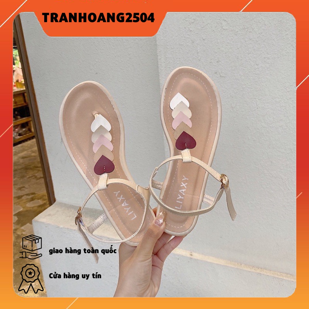 HÀNG CÓ SẴN sandal dép dây trái tim xỏ ngón quai hậu