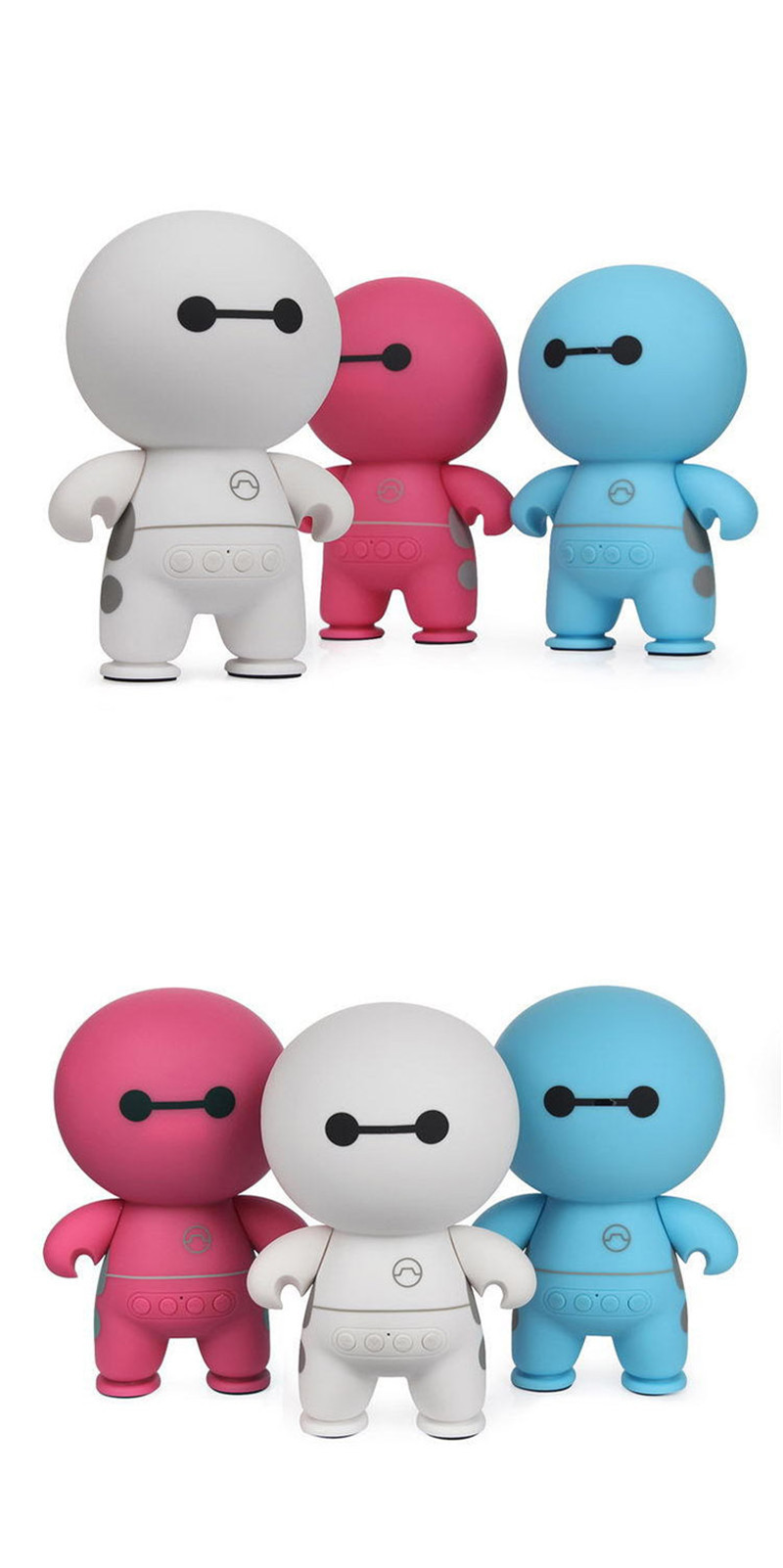 Loa Bluetooth Mini Hình Nhân Vật Baymax Dễ Thương