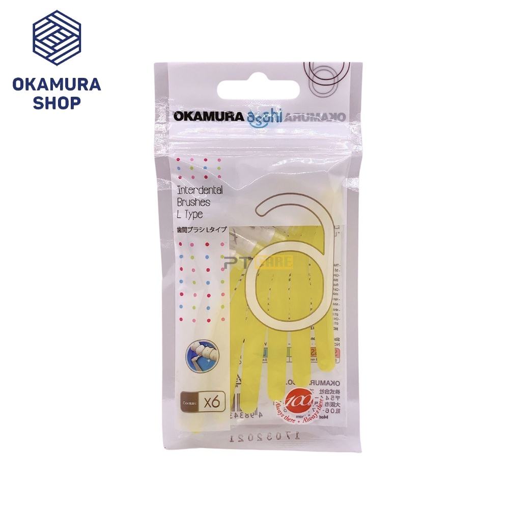 Okamura - Bàn Chải kẽ răng Asahi dang L